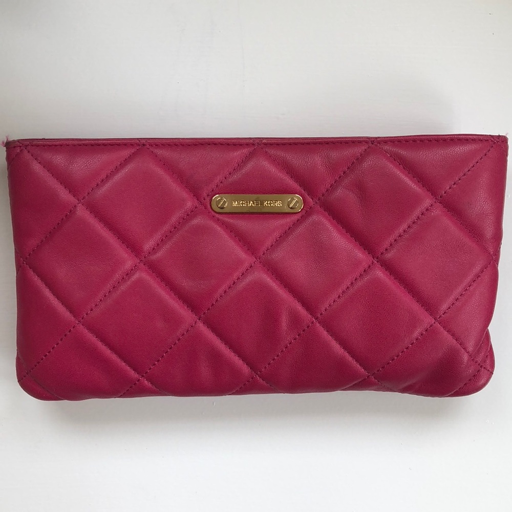 Michael Kors Hot Pink Clutch